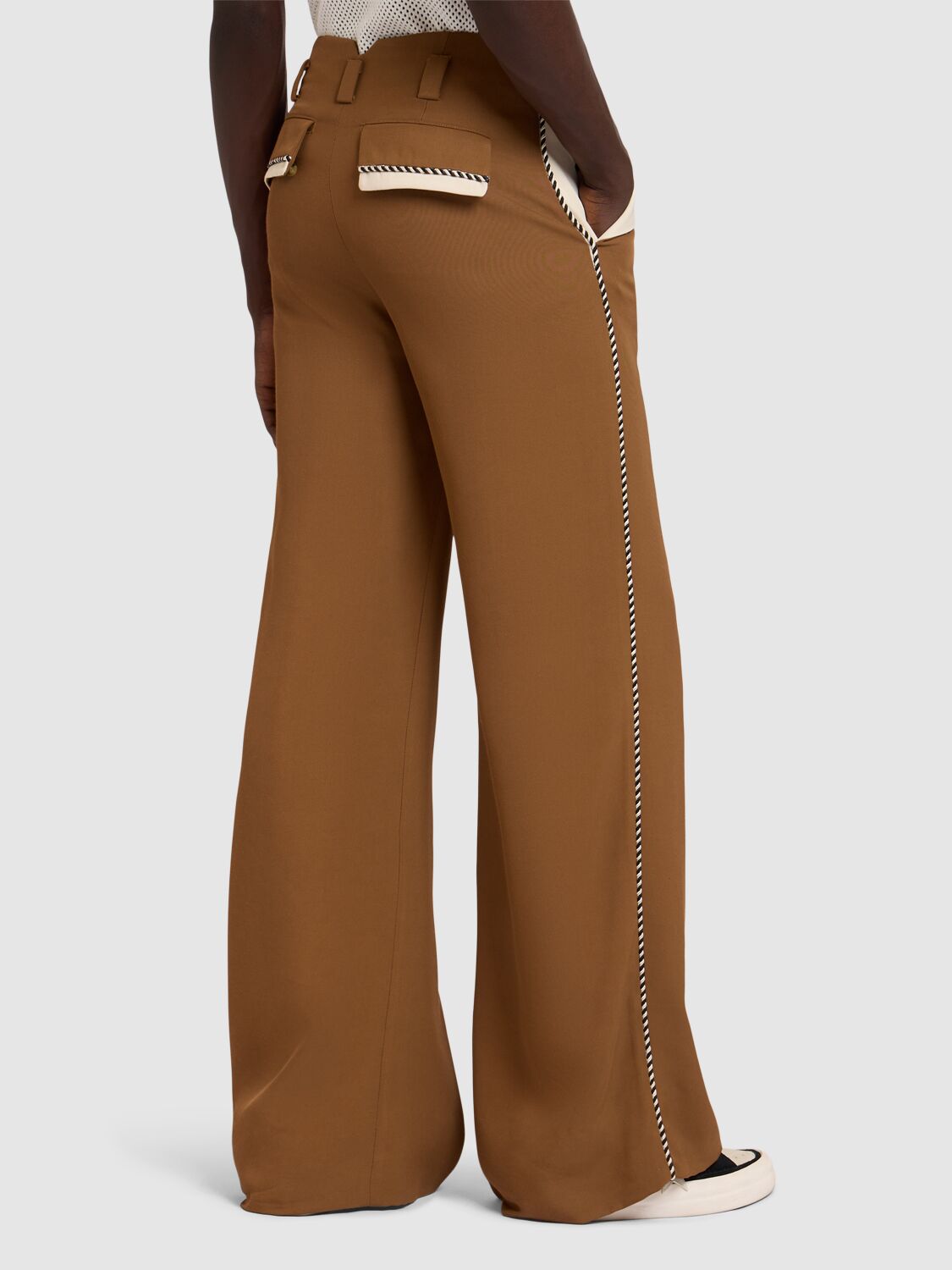 Shop Amiri Hollywood Pants In Brown