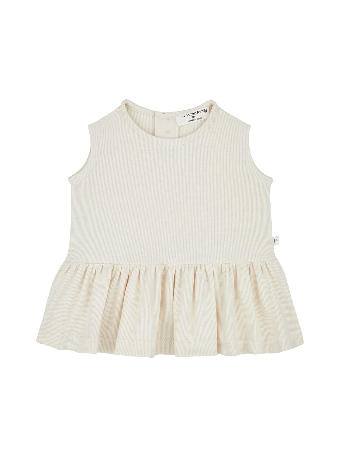 Shop 1+ In The Family Cotton Jersey Top In 오프 화이트