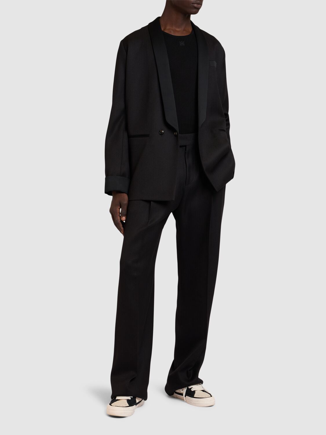 Shop Amiri Formal Suit Pants In Black