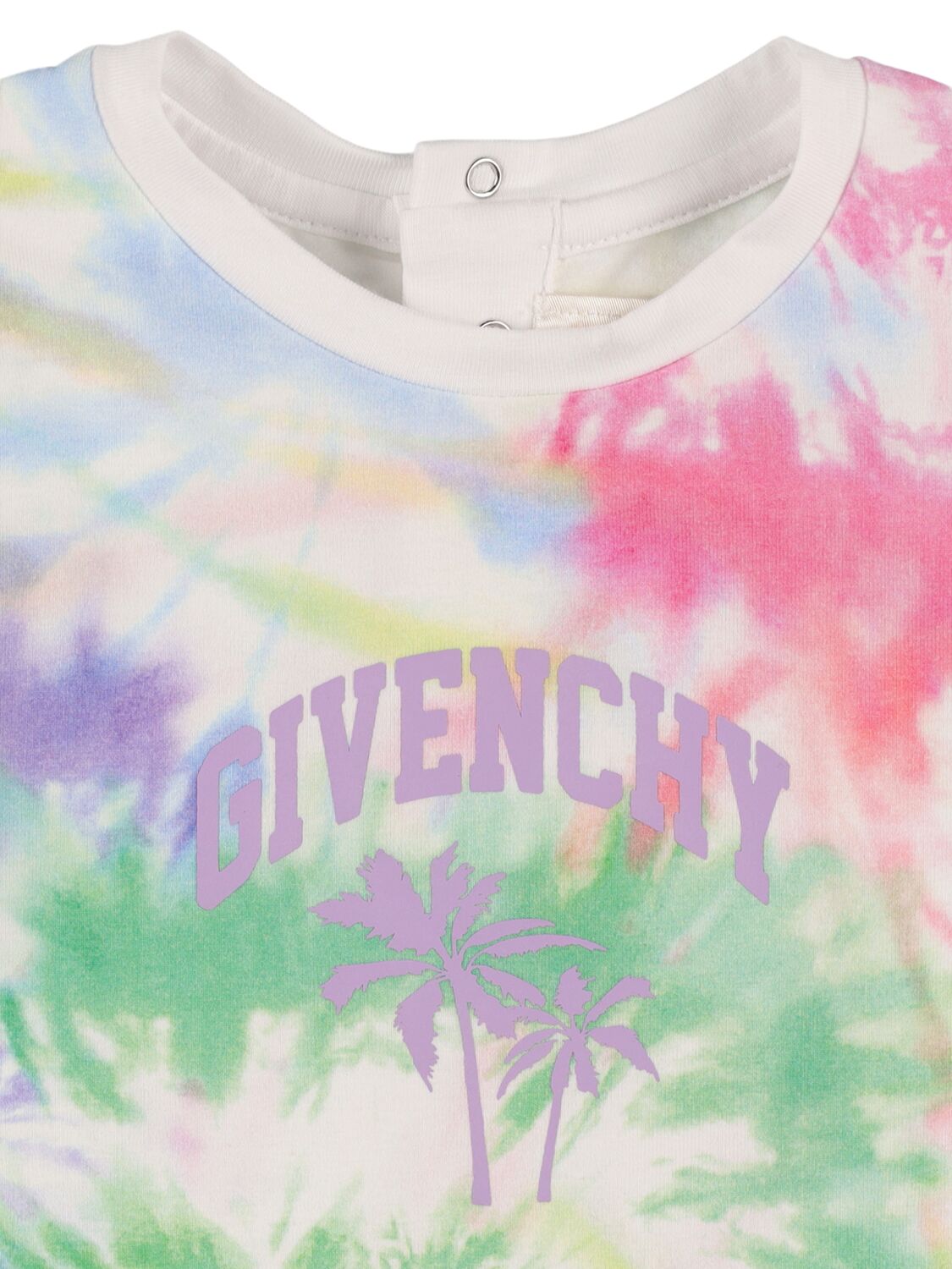 Shop Givenchy Cotton Jersey Dress In Multicolor