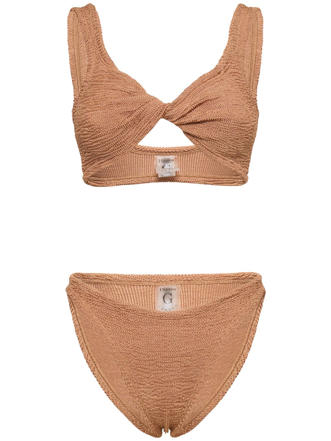 Hunza G Juno Bikini Set In 棕色