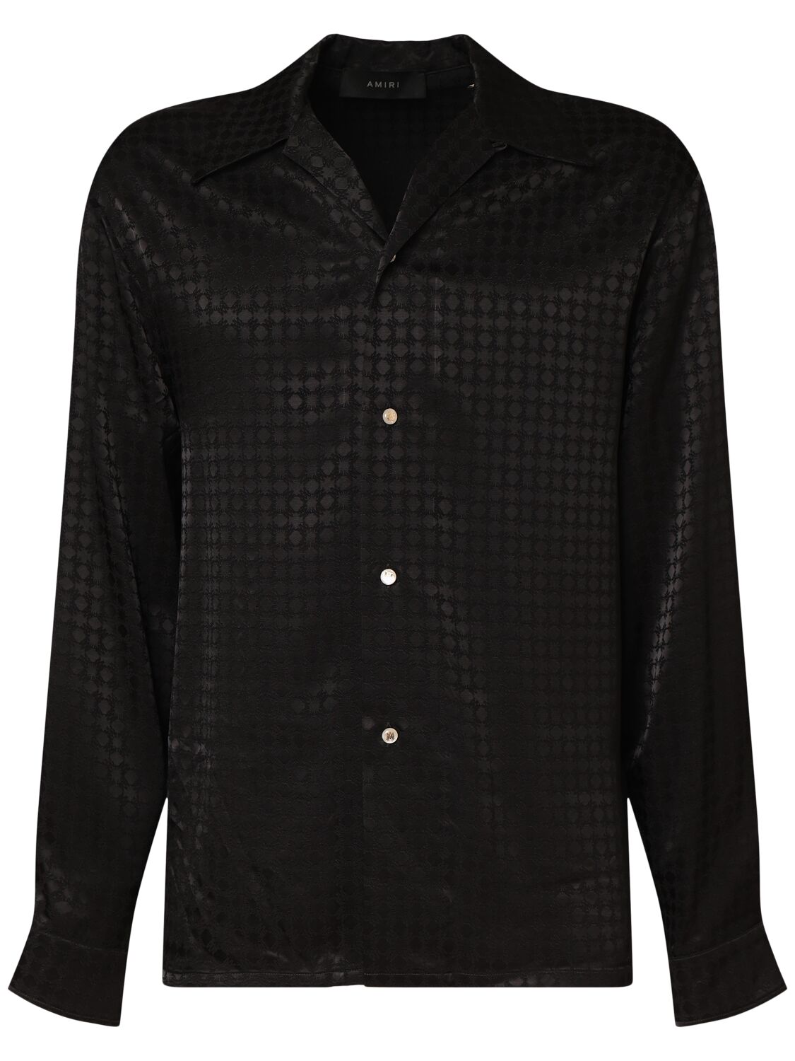 Amiri Quad L/s Shirt In Black