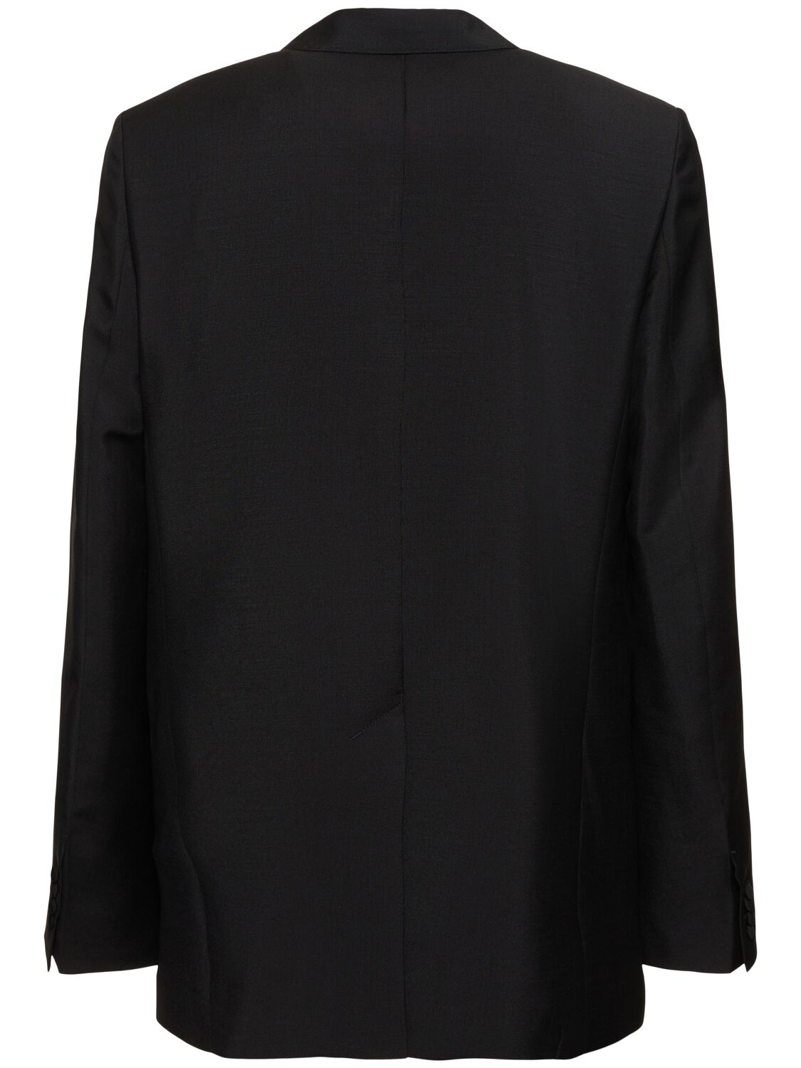 Shop Ami Alexandre Mattiussi Wool & Mohair Tuxedo Blazer In Black