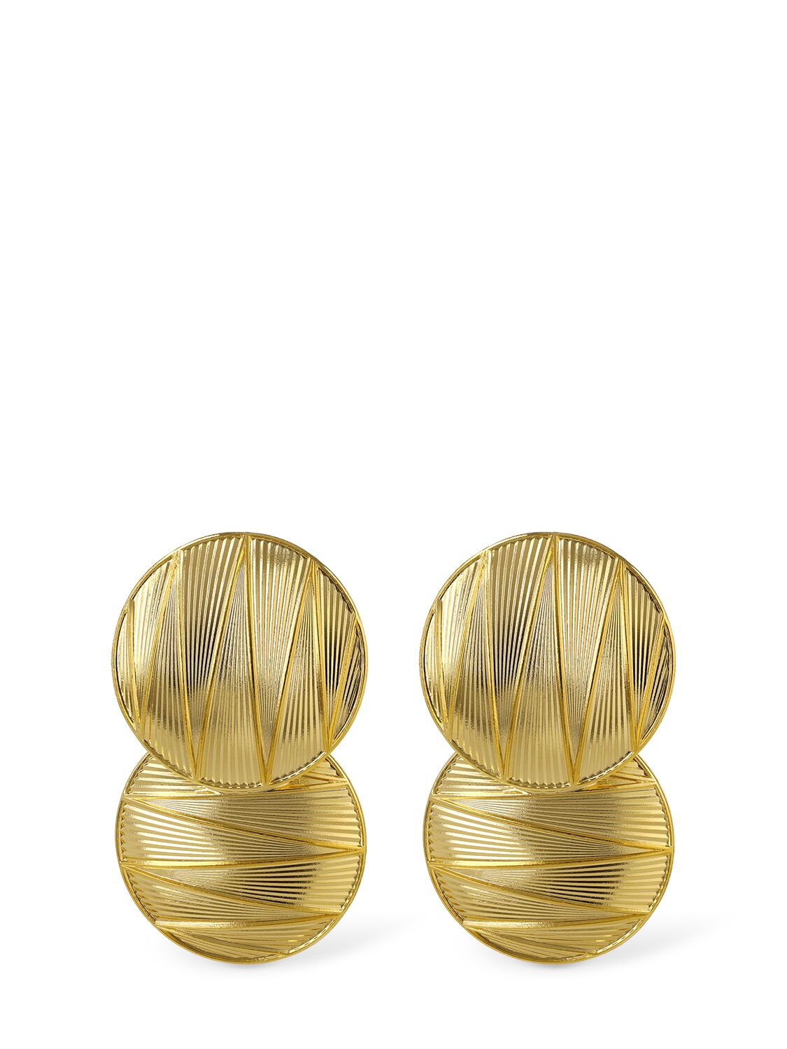 D'estree Sonia Geometric Stud Earrings In Gold