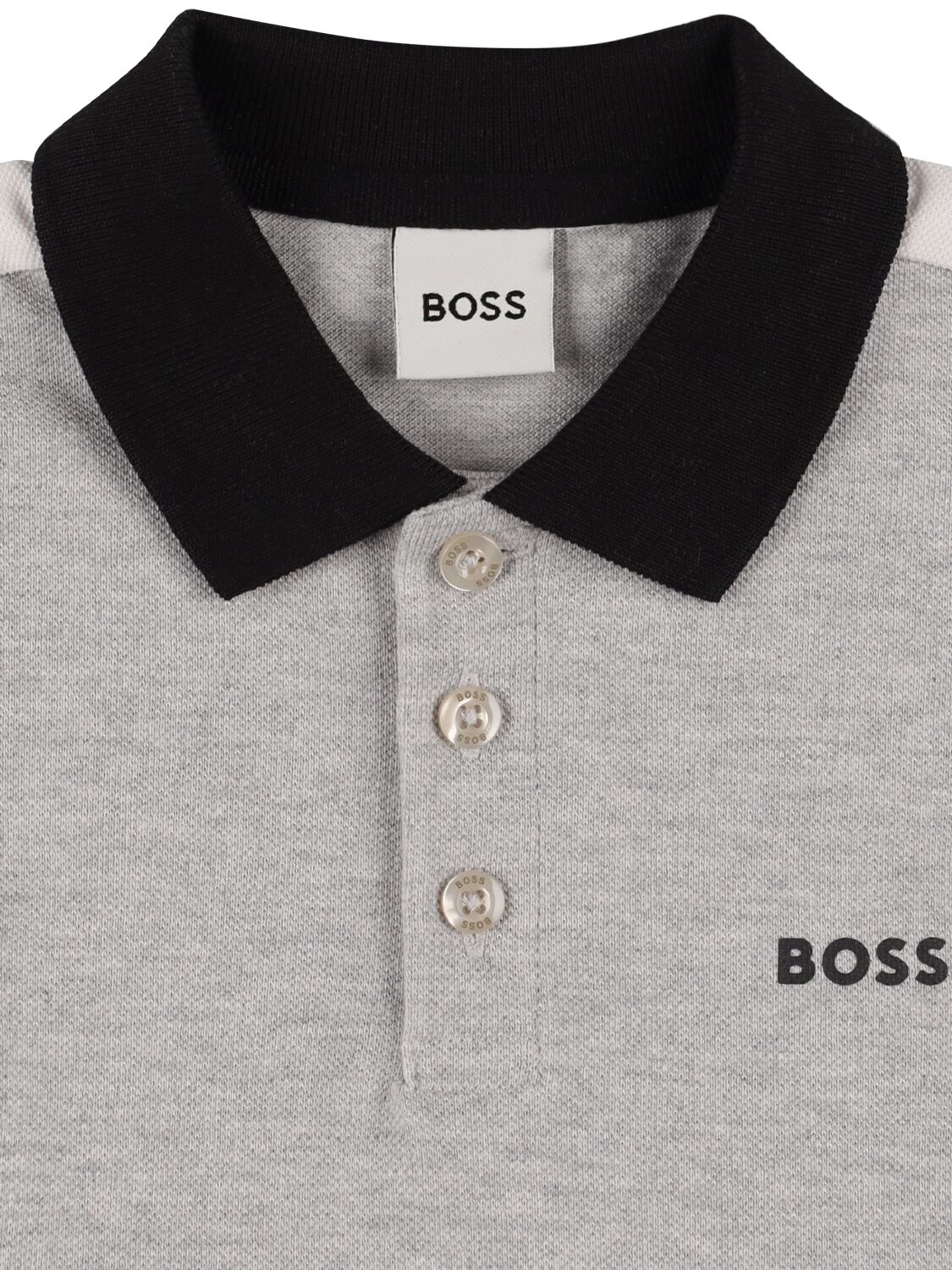 Shop Hugo Boss Cotton Piqué Polo Shirt & Shorts In Grey,black