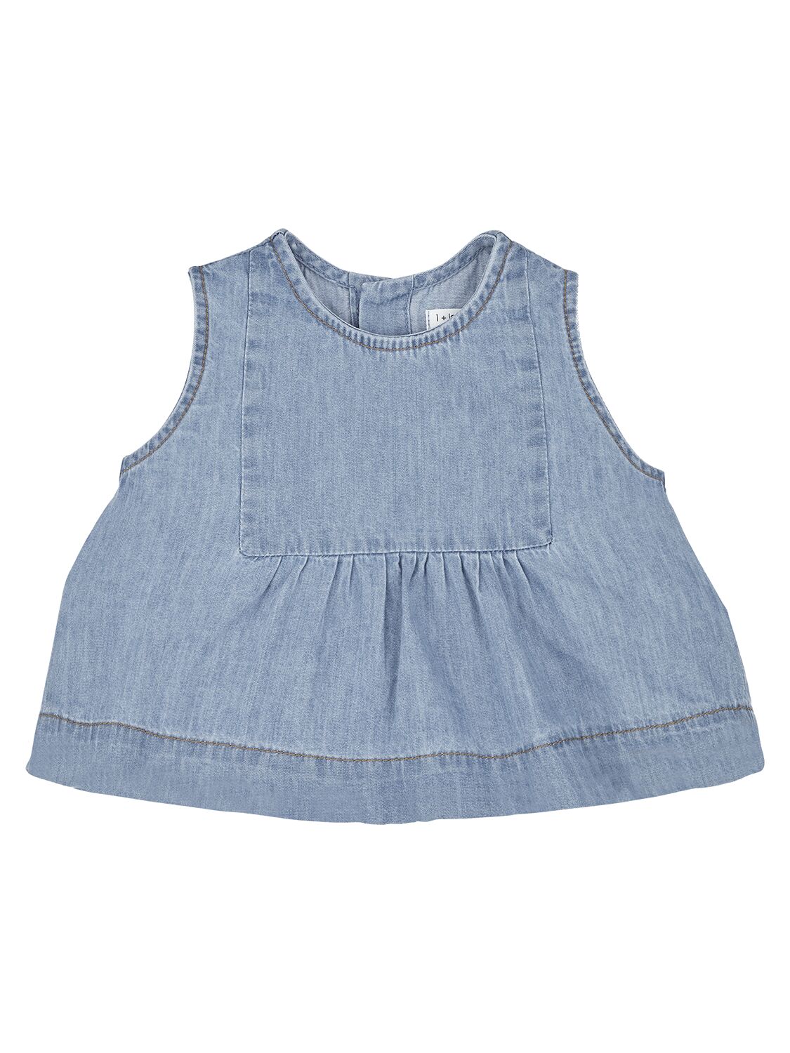 1+ In The Family Kids' Cotton Chambray Top In Blue
