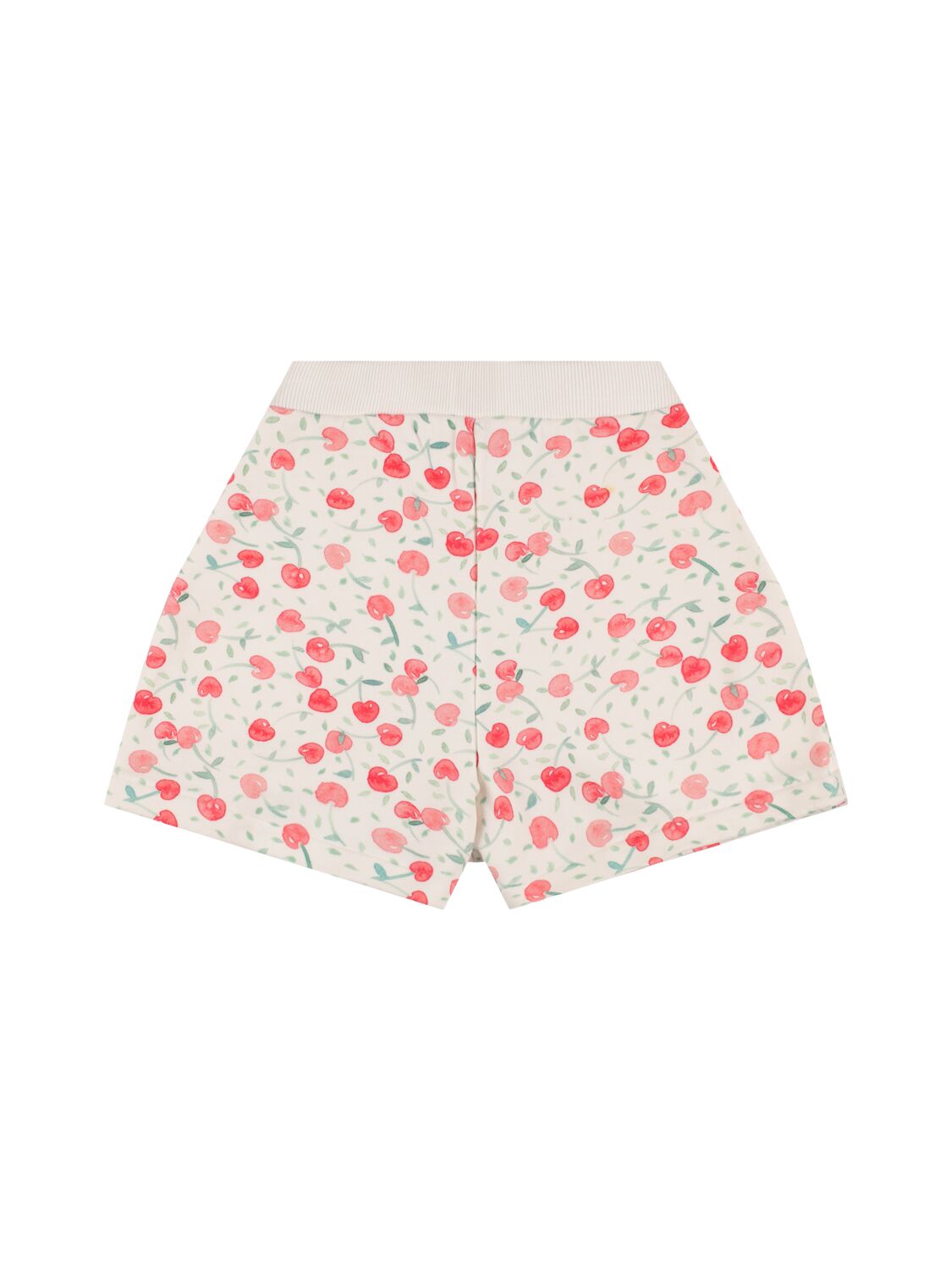 Shop Bonpoint All Over Print Cotton Sweat Shorts In White