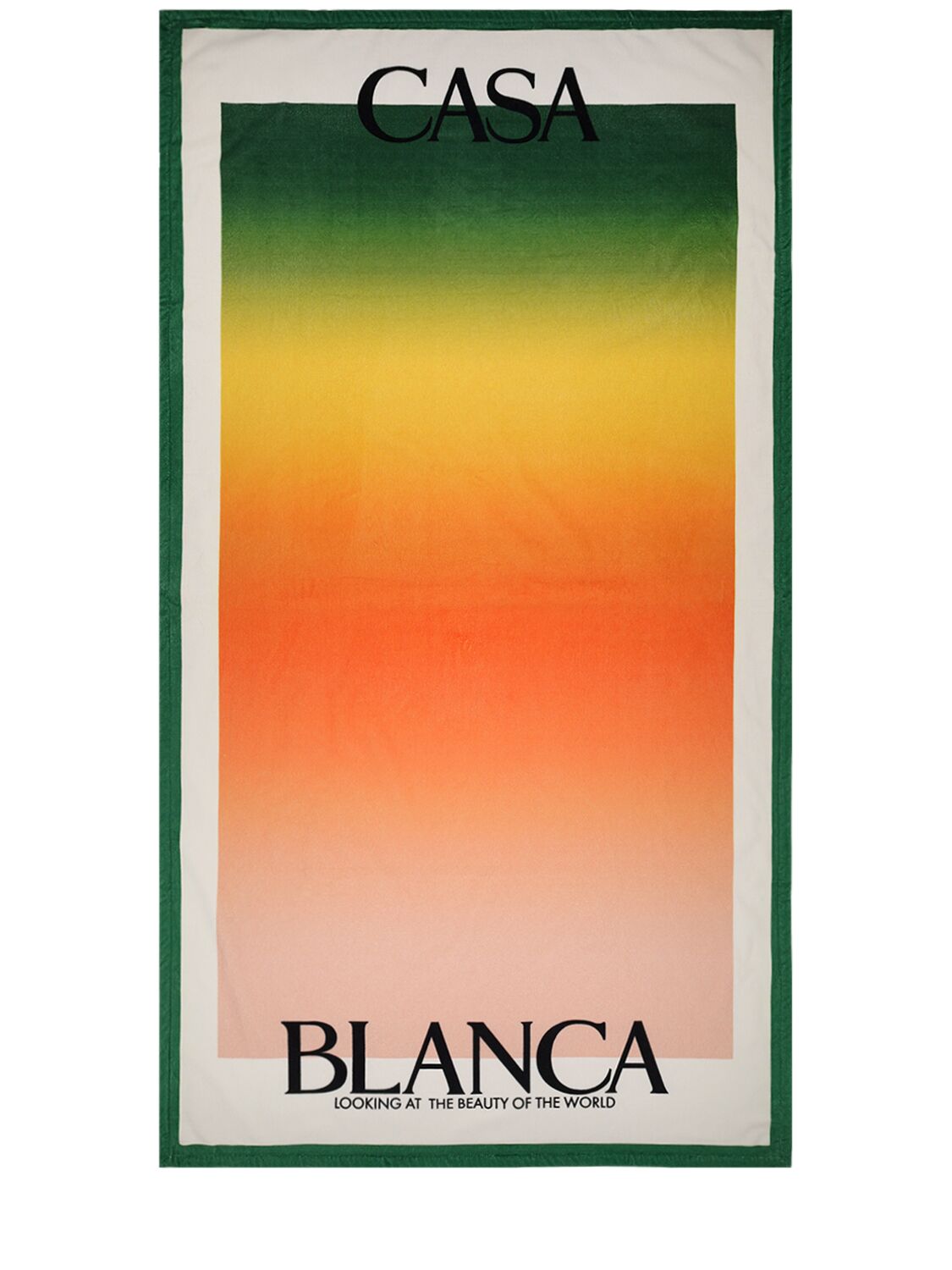 Casablanca Gradient Print Cotton Beach Towel In Multicolor