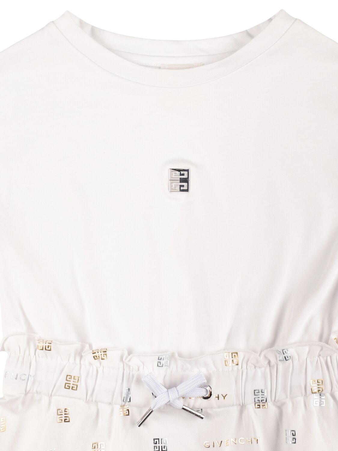 Shop Givenchy Cotton Jersey Dress In White