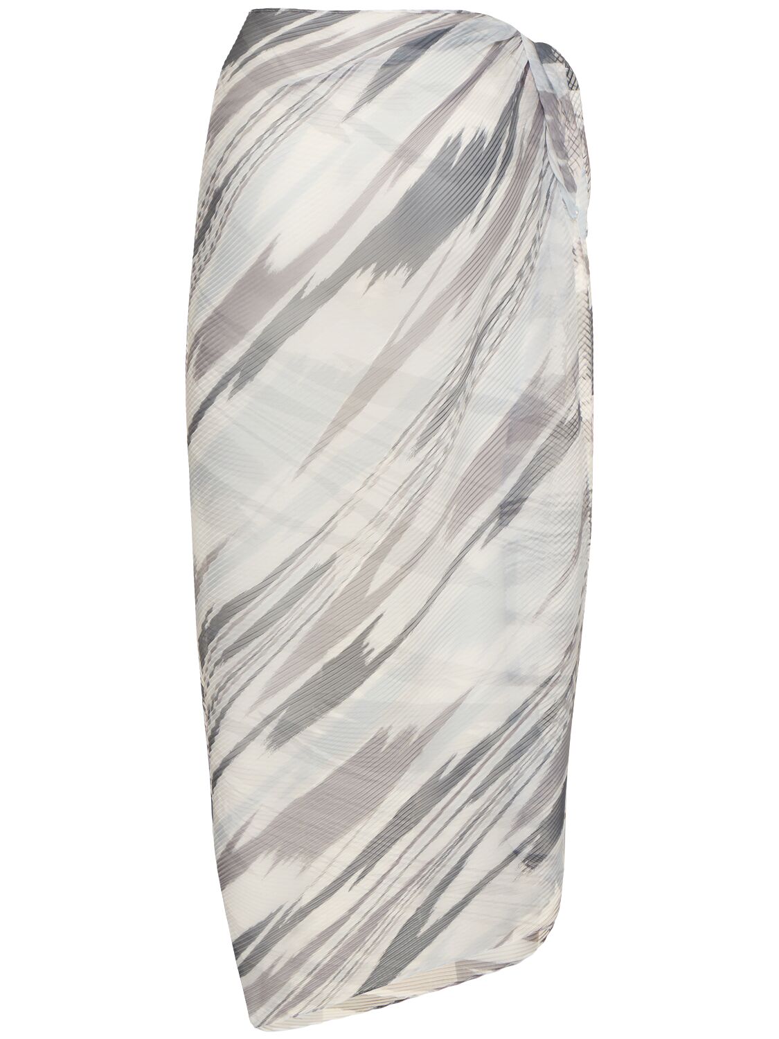 Missoni Printed Pareo Skirt In Multicolor,blac