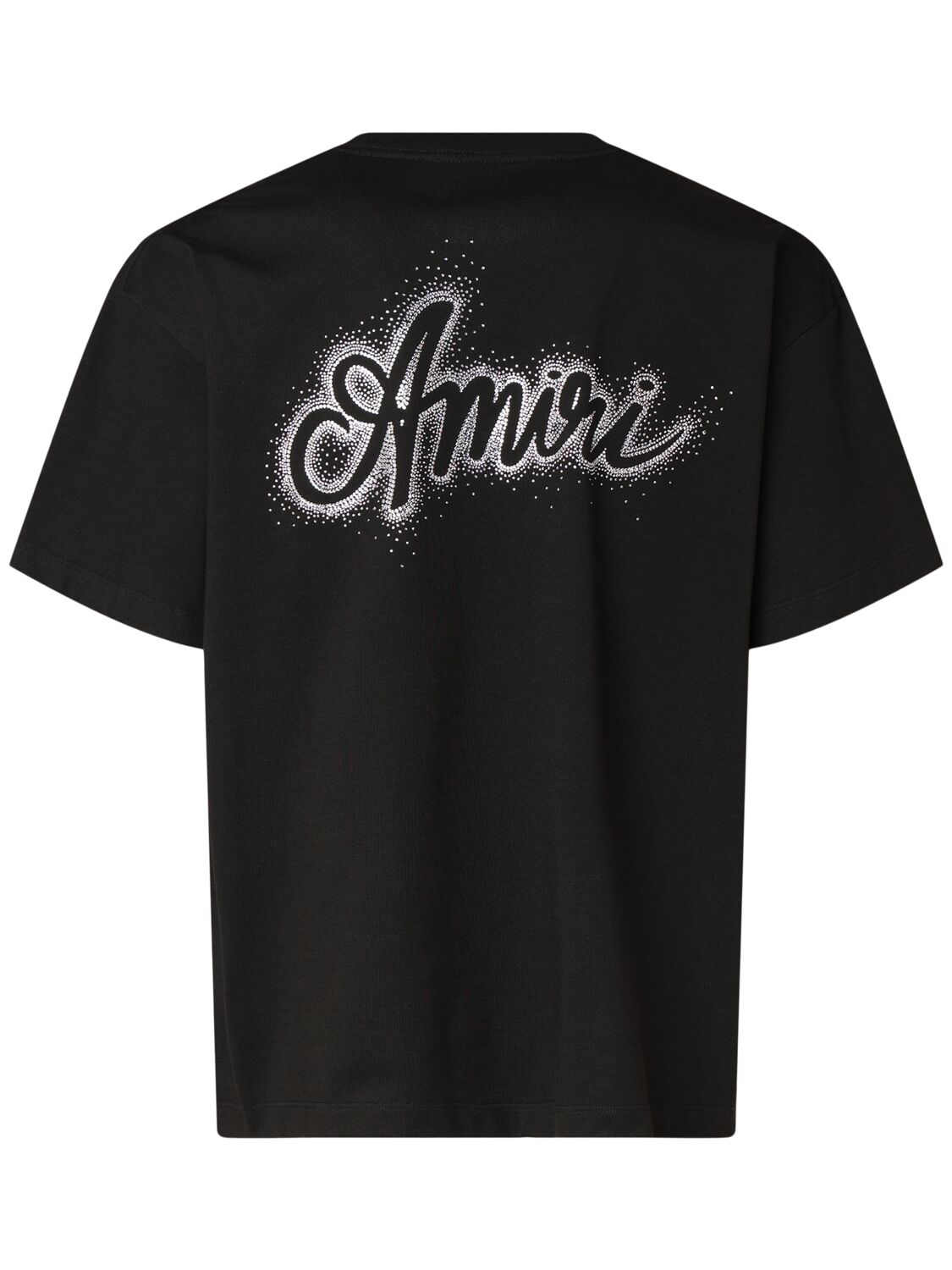 Shop Amiri Crystal Burst Ma Swirl Oversize T-shirt In Black