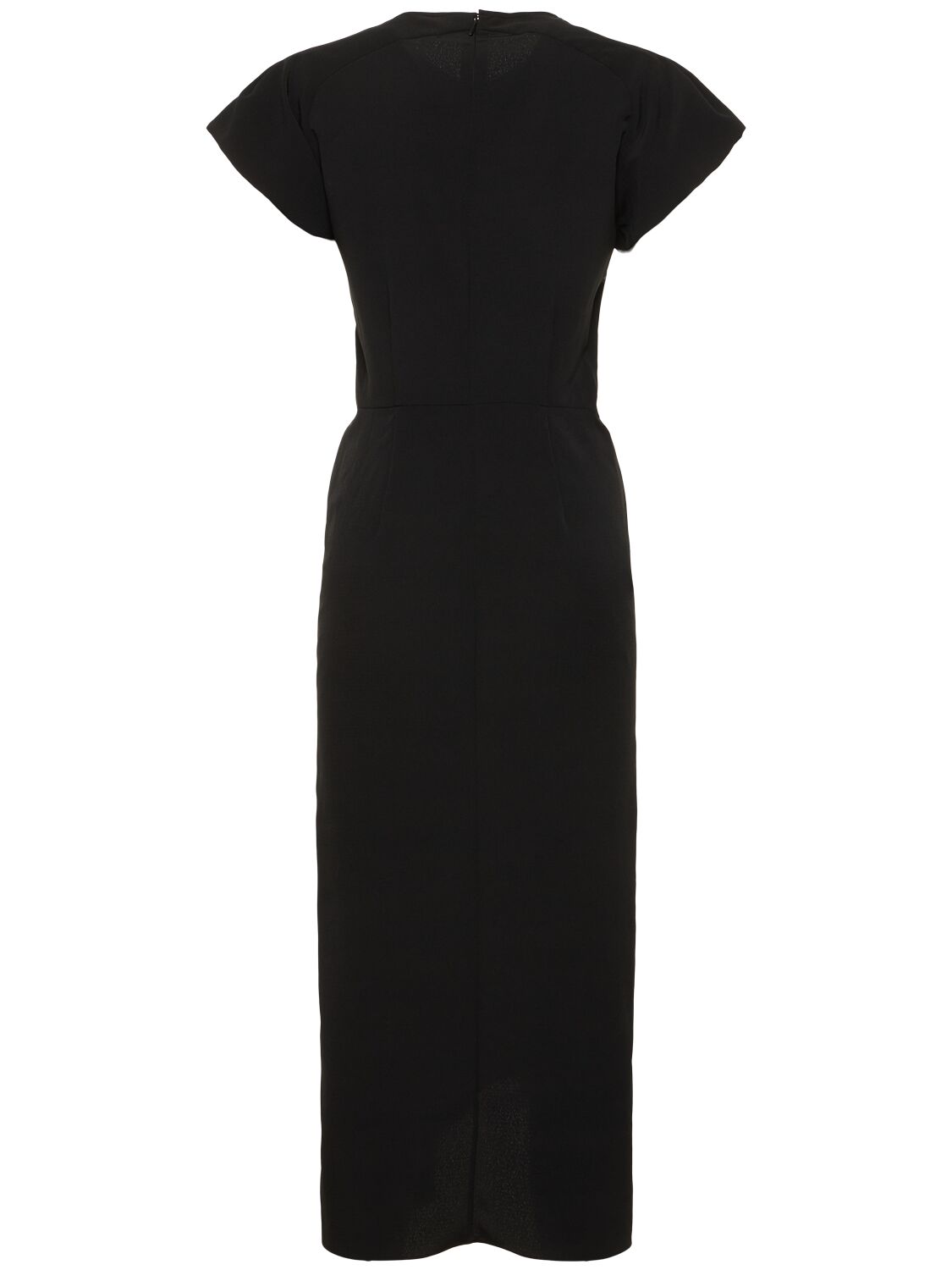 Shop Isabel Marant Terena Tech Midi Dress In Black