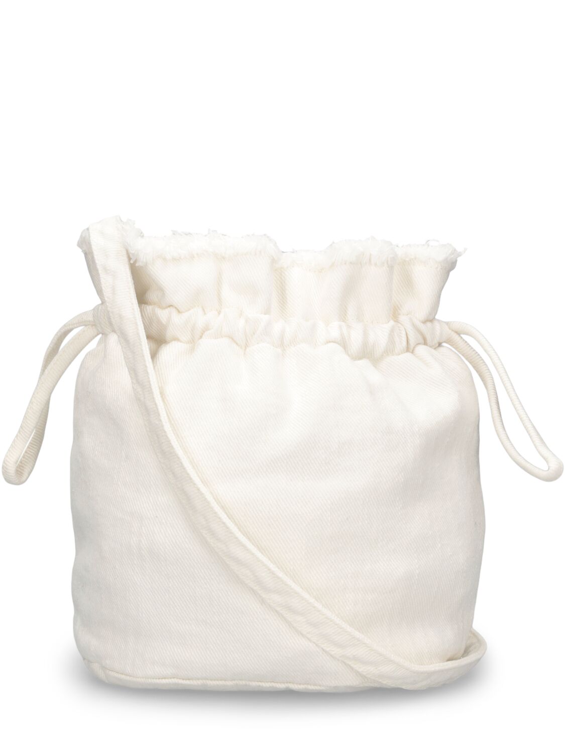 Shop Il Gufo Cotton Shoulder Bag In White,red