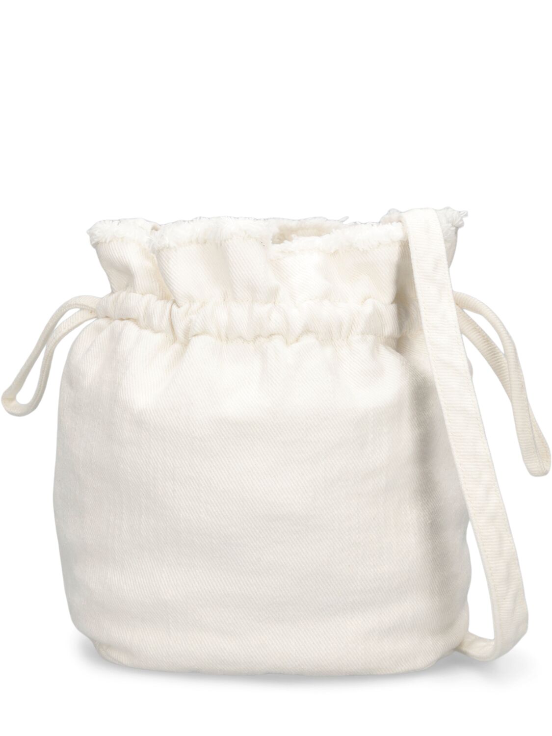 Il Gufo Kids' Cotton Shoulder Bag In White,red