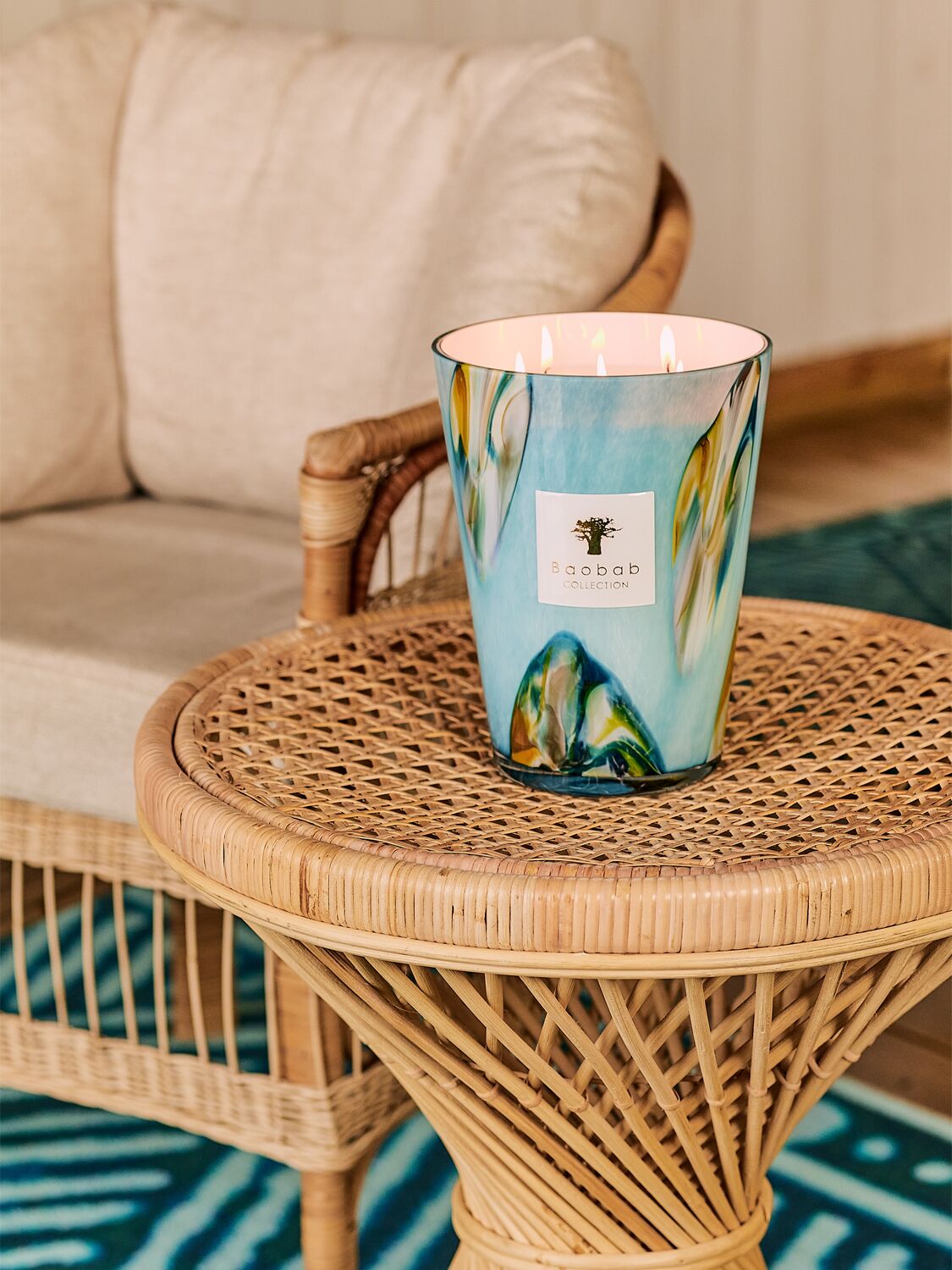 Shop Baobab Collection Tingari Max 24 Candle In Blue