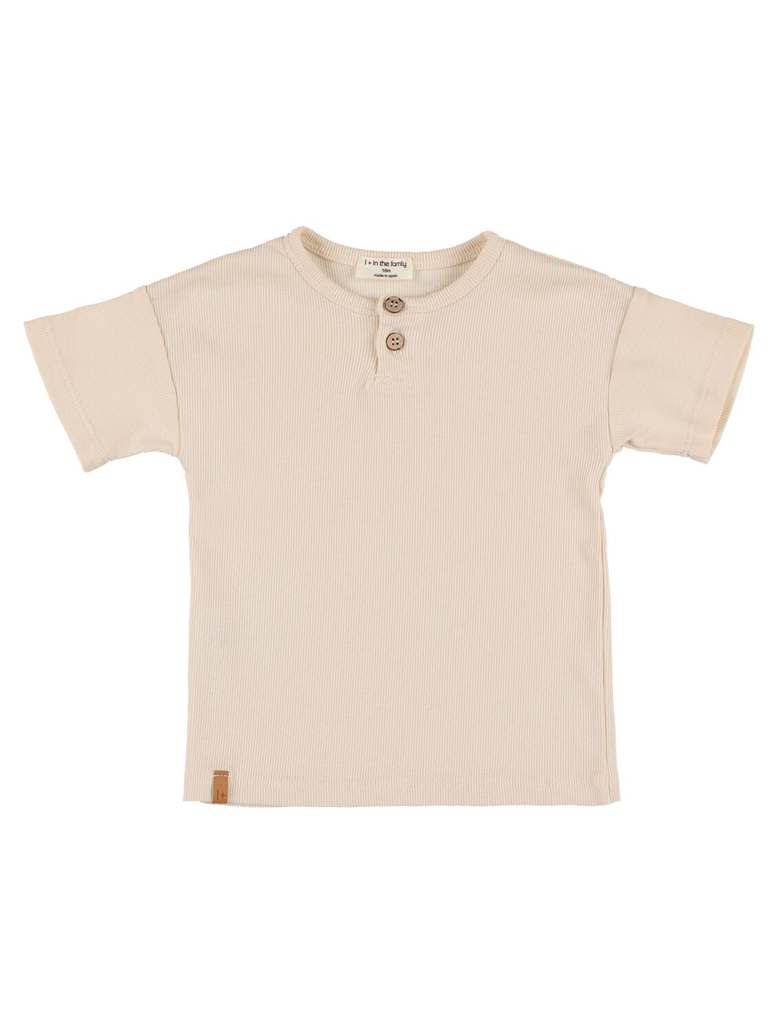 1+ In The Family Kids' Cotton Jersey T-shirt In Ivory