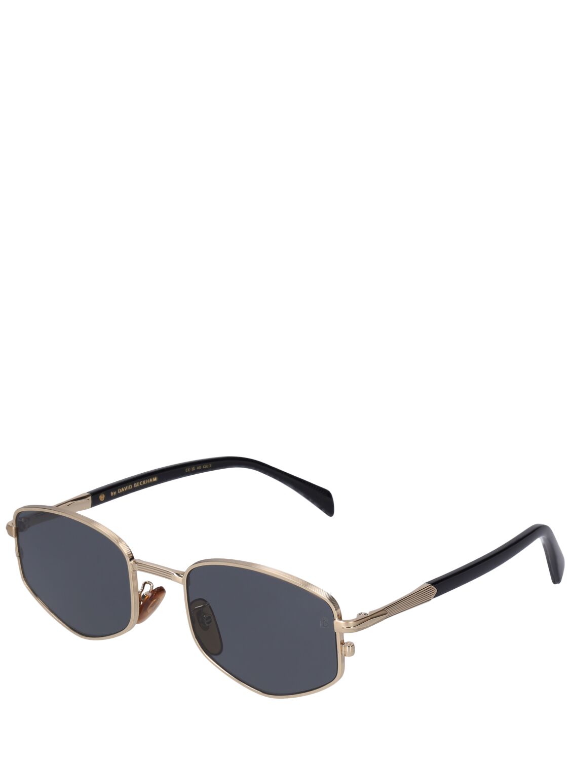 DB EYEWEAR BY DAVID BECKHAM DB OVAL AVIATOR METAL SUNGLASSES 
