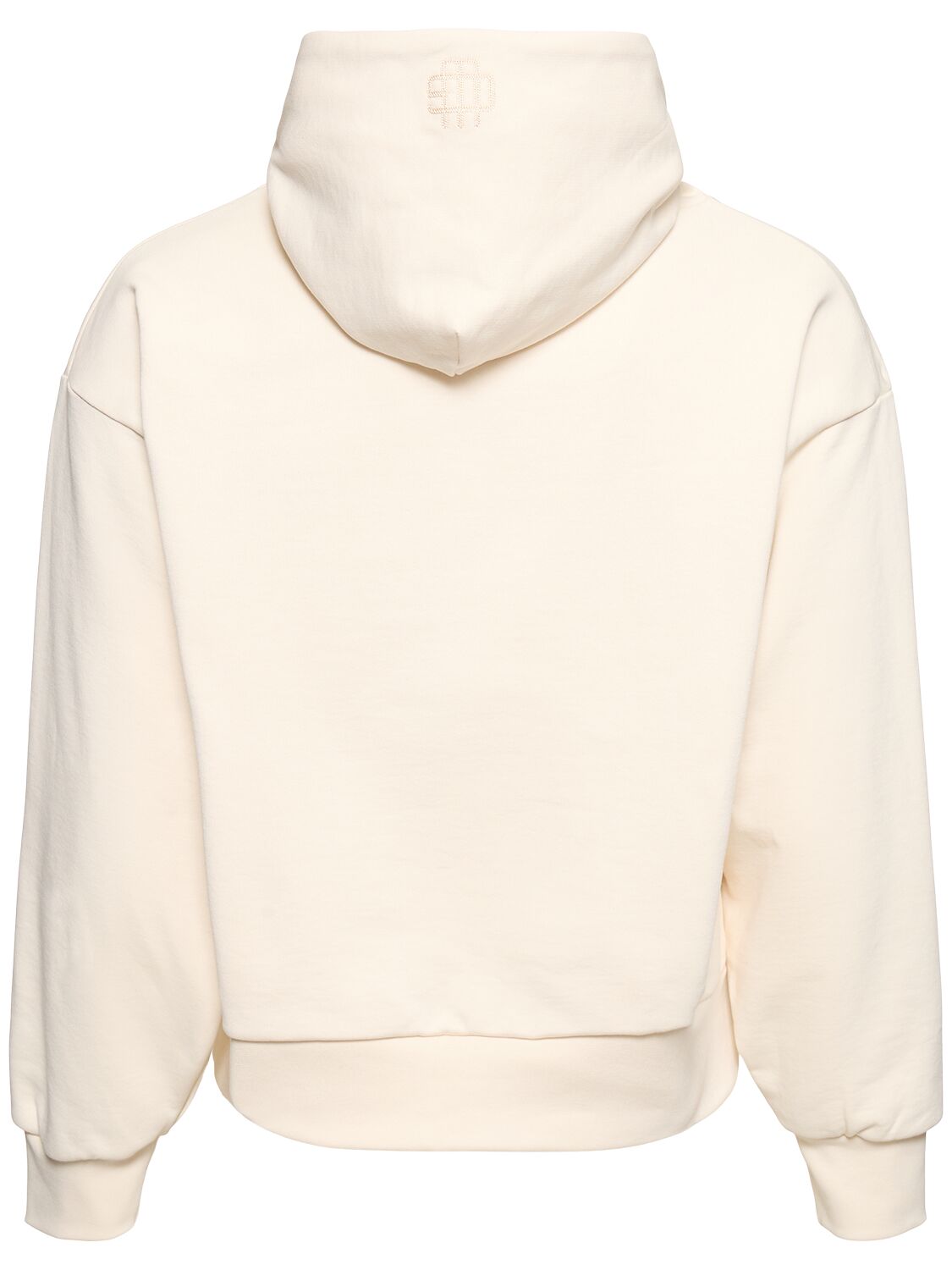Shop Garment Workshop Double Layer Hoodie W/ Double Embroidery In Heavy Cream