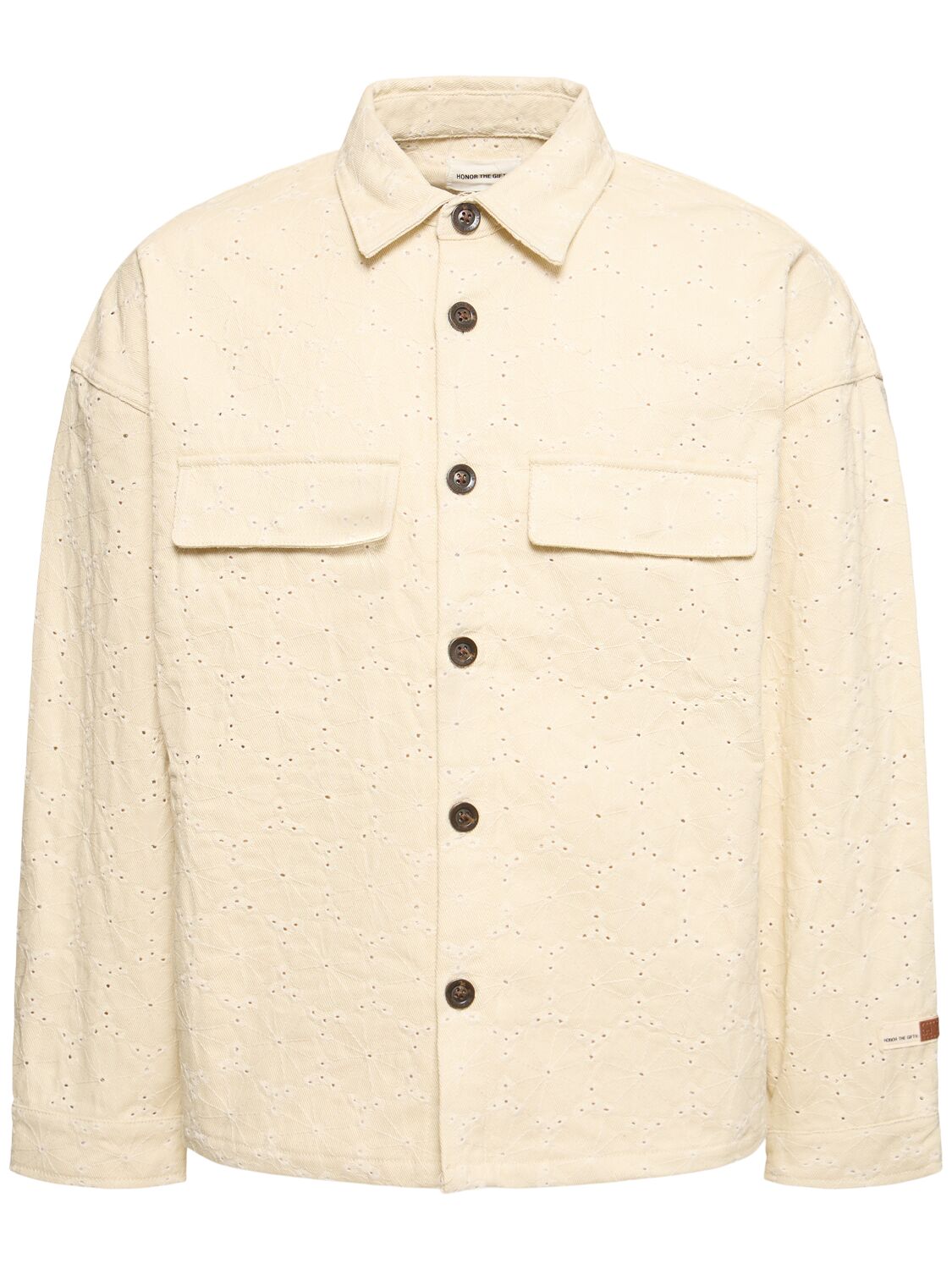 Honor The Gift A-spring Legacy Eyelet Lace Shirt In Bone
