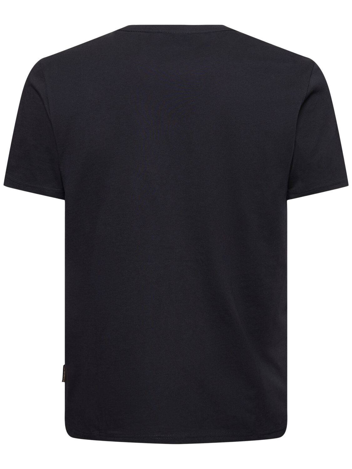 Shop Napapijri Salis Cotton Short Sleeve T-shirt In Black