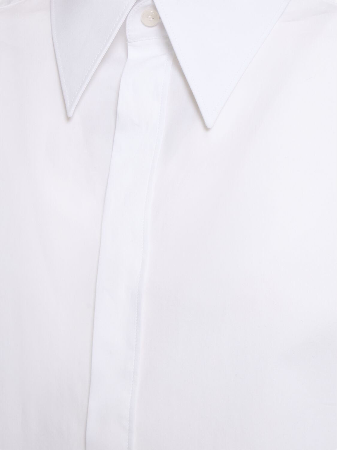 Shop Dolce & Gabbana Cotton Poplin Shirt In White