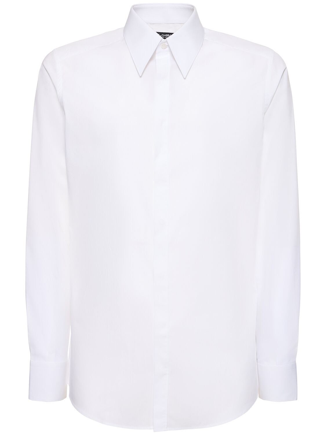 Dolce & Gabbana Cotton Poplin Shirt In White