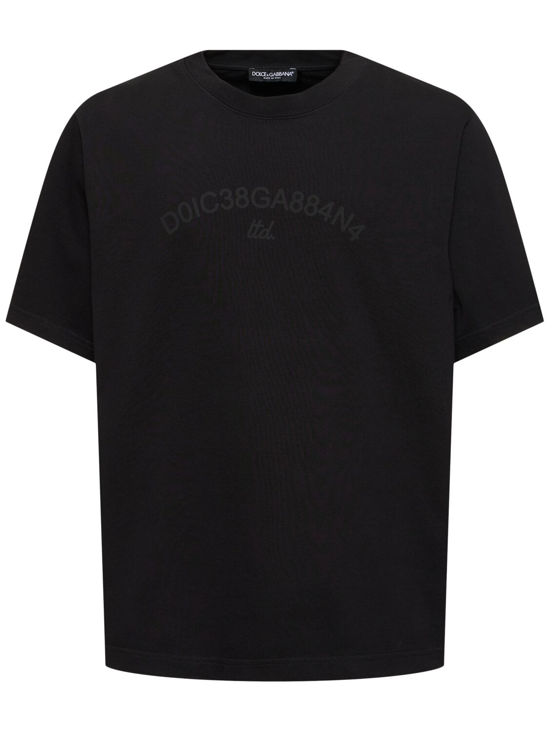 Dolce & Gabbana Jersey Crewneck T-shirt In Black