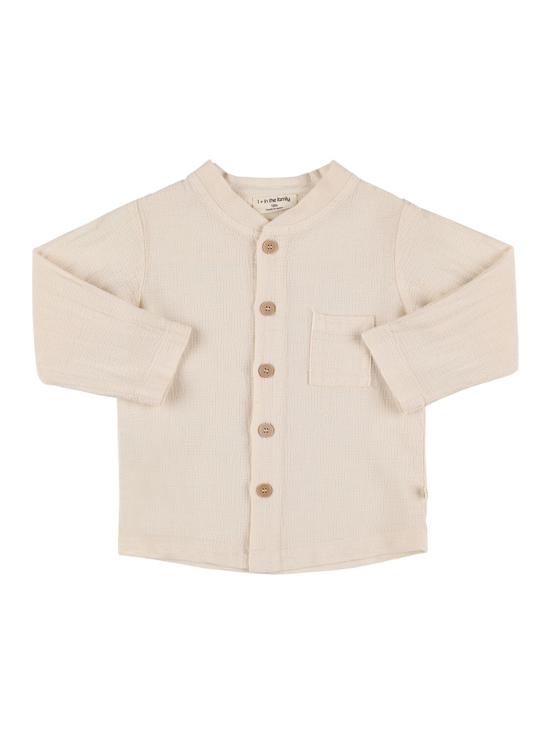 1+ In The Family Kids' Cotton Shirt In Ivory