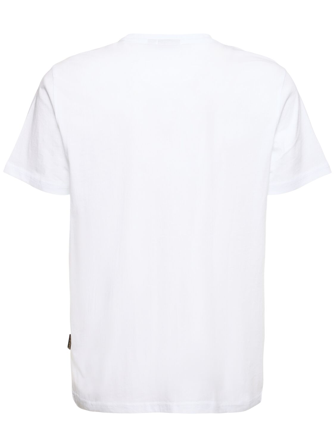 Shop Napapijri Salis Cotton Short Sleeve T-shirt In Bright White