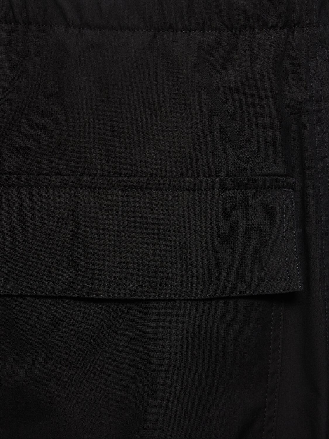 Shop Jil Sander Trousers 5 Washed Cotton Loose Pants In Black