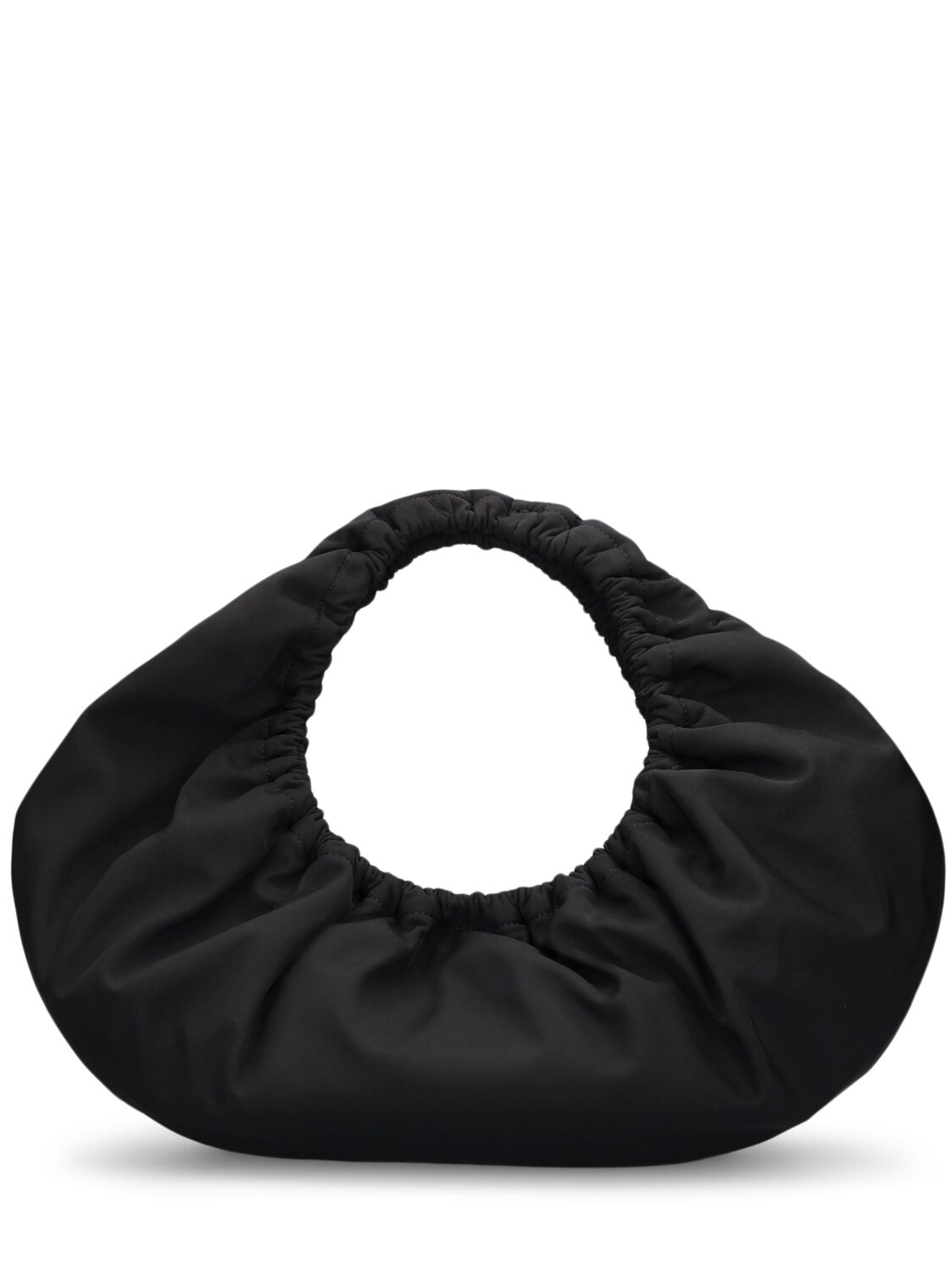 Shop Alexander Wang Medium Crescent Nylon Twill Shoulder Bag In Black