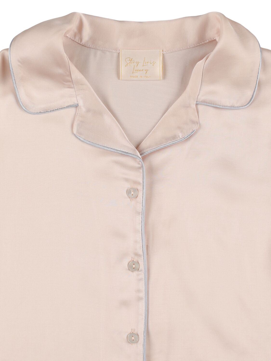 Shop Story Loris Viscose Blend Short-sleeved Pajama Set In Pink