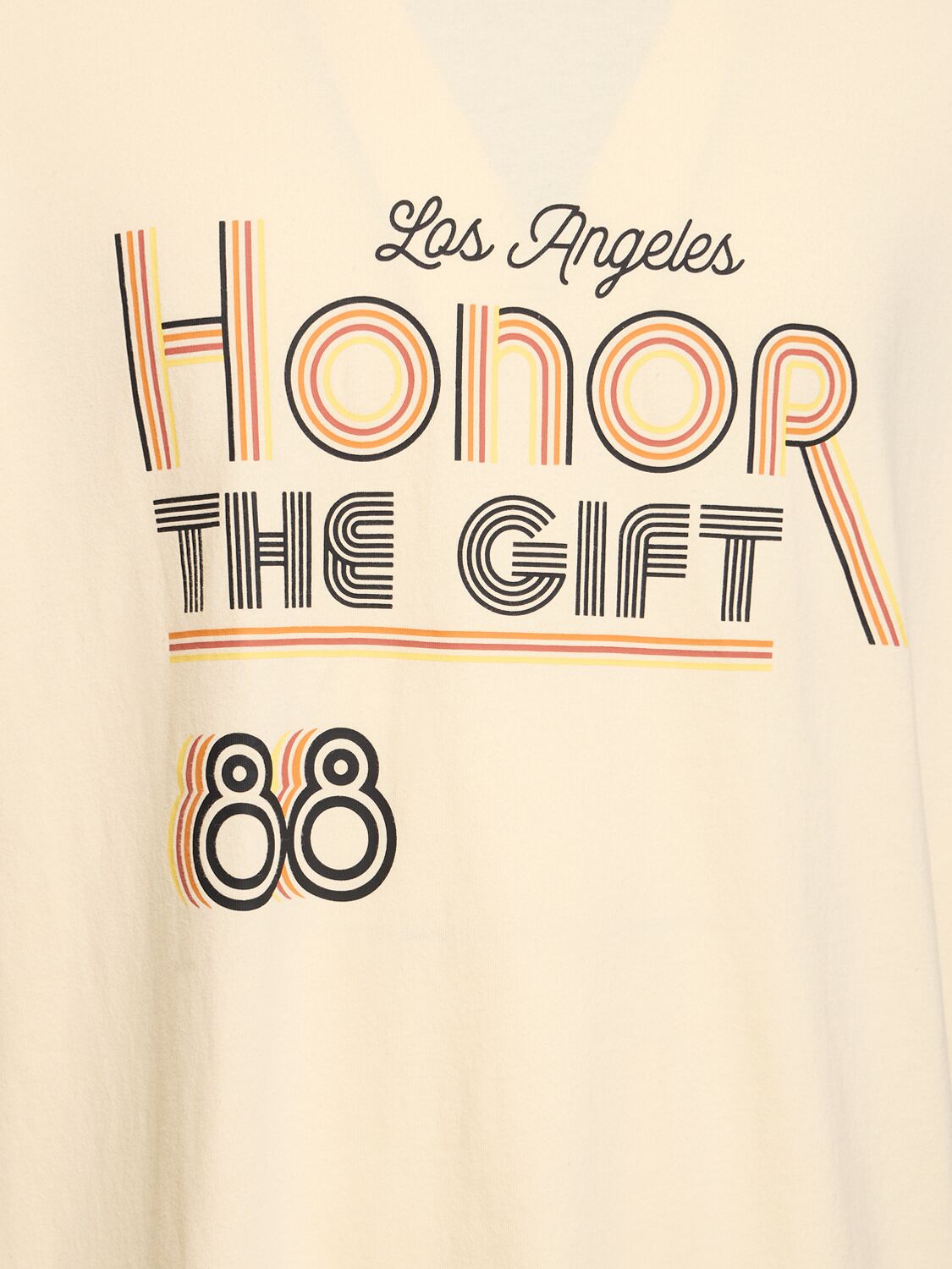 Shop Honor The Gift A-spring Retro Honor Cotton T-shirt In Tan