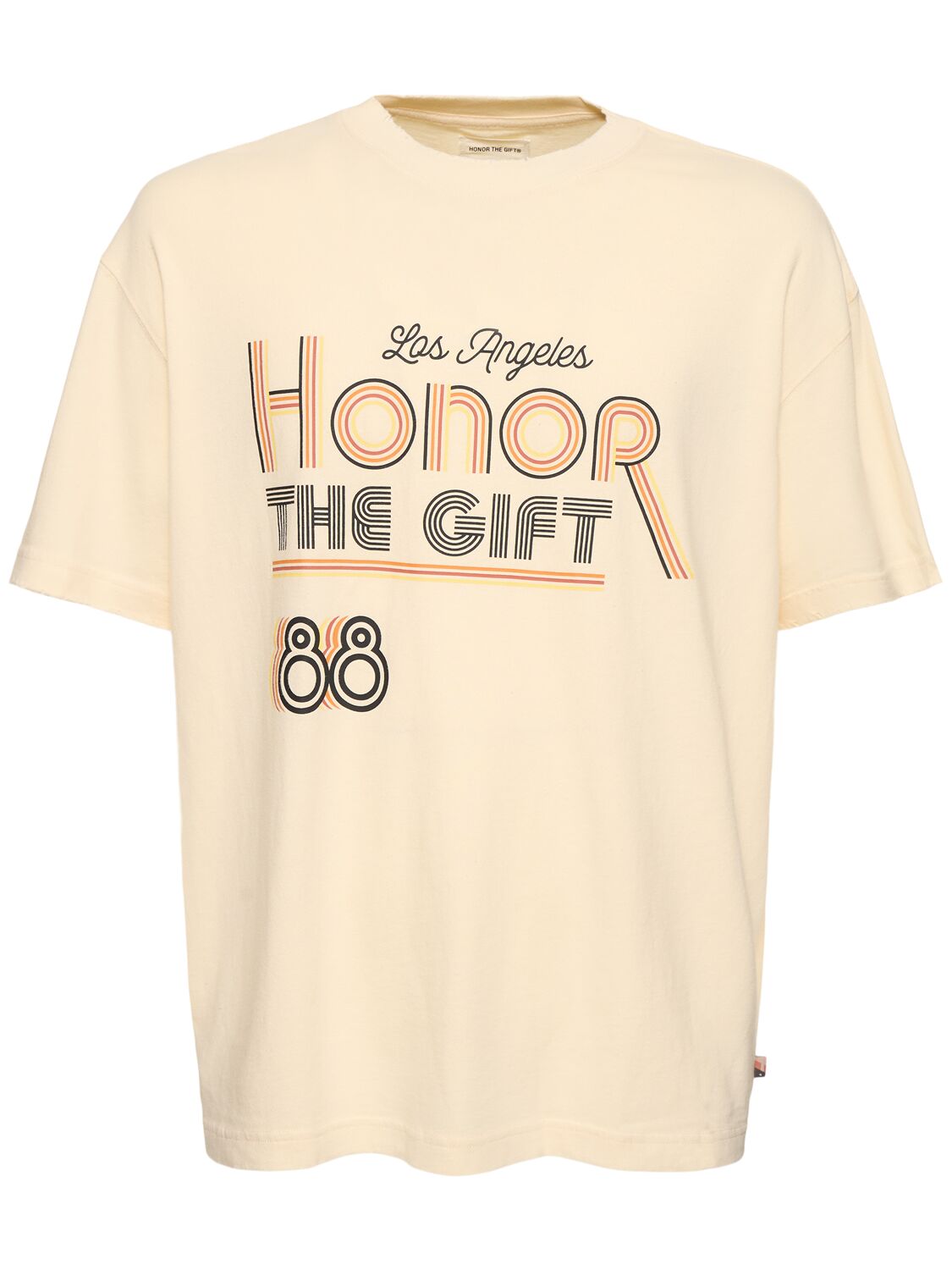 Honor The Gift A-spring Retro Honor Cotton T-shirt In Tan