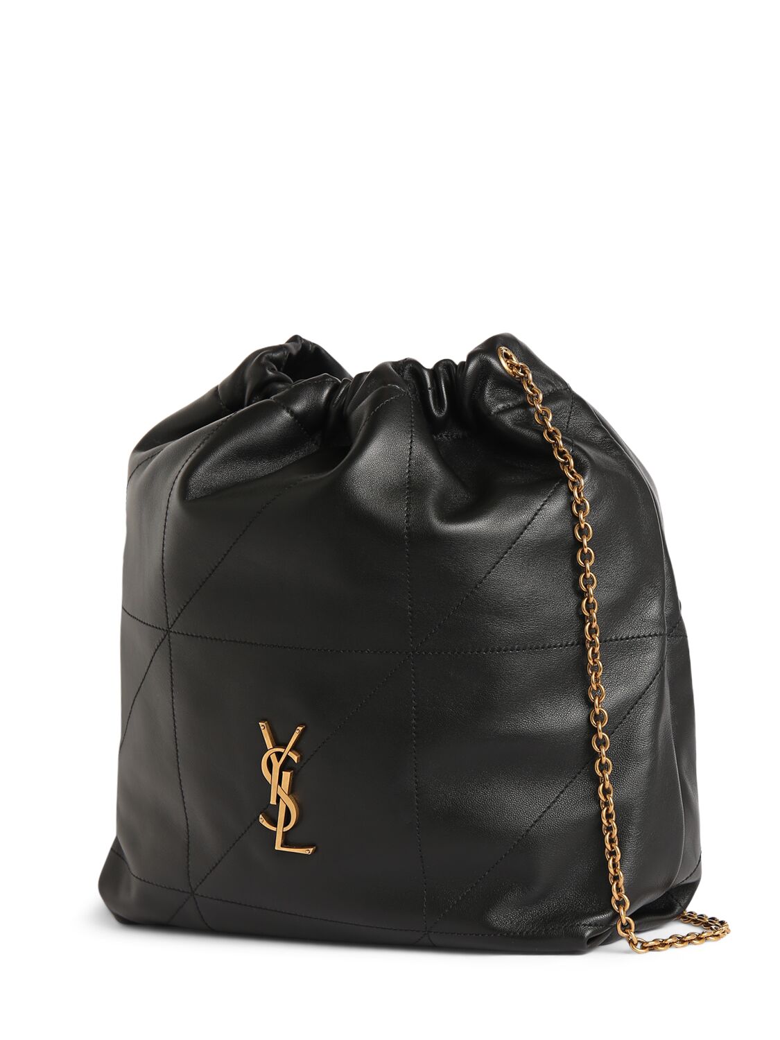 Shop Saint Laurent Jamie 4.3 Pochon Lambskin Bag In Black