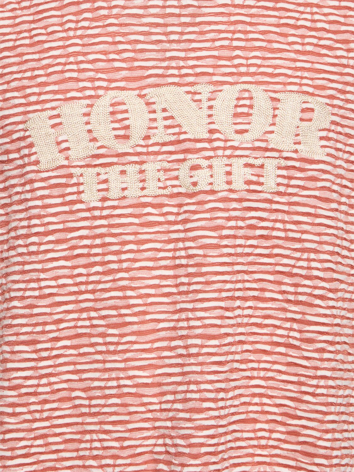 Shop Honor The Gift A-spring Stripe Boxy T-shirt In Brick