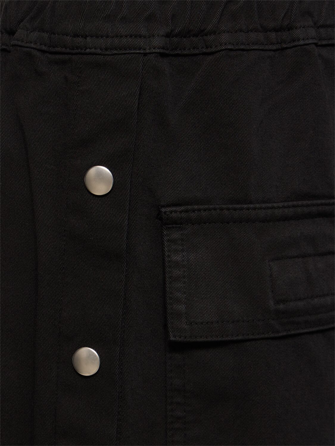 Shop Rick Owens Drkshdw Pusher Cotton Pants In Black
