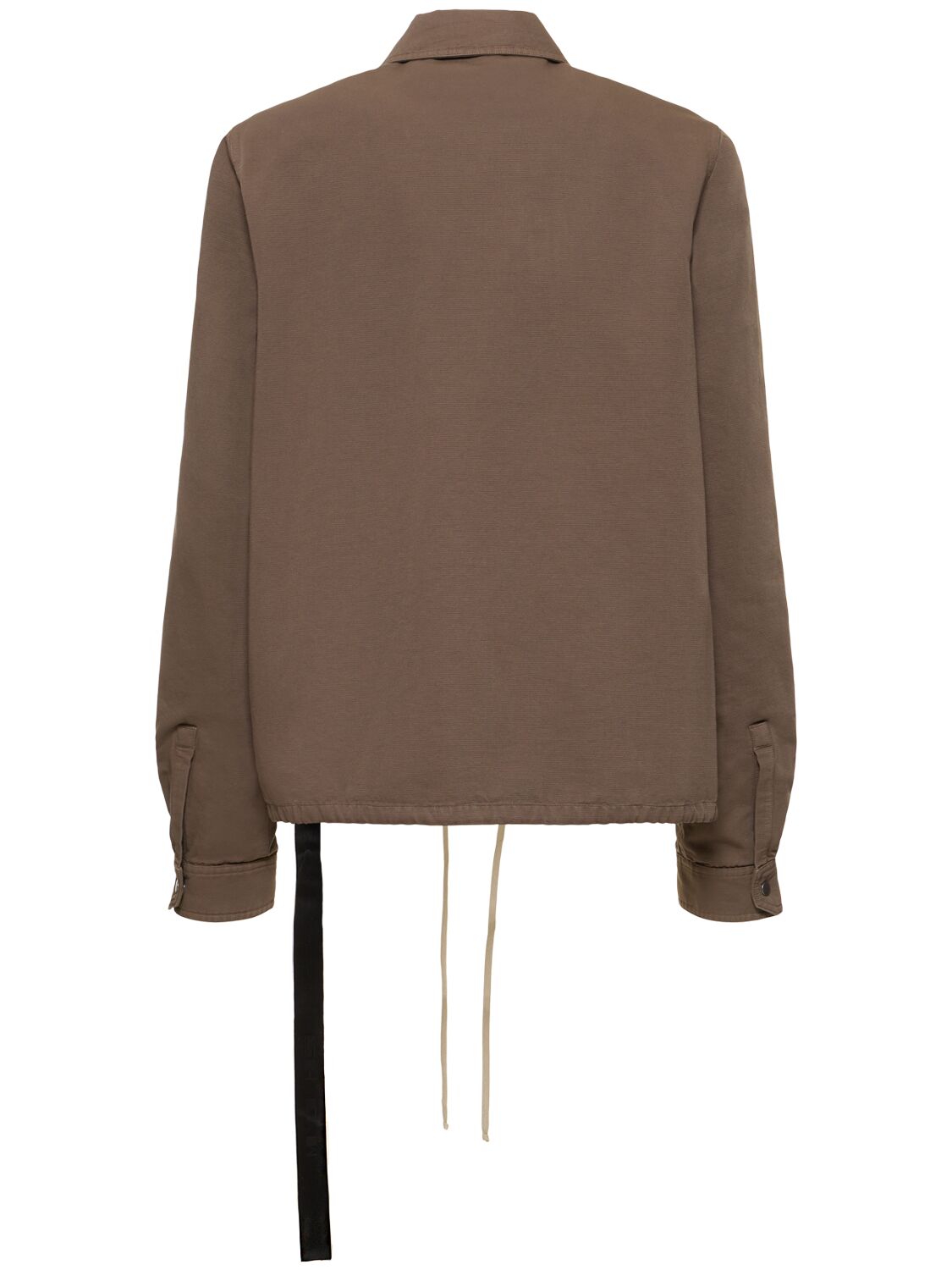 Shop Rick Owens Drkshdw Zipfront Jkt Cotton Jacket In Dust