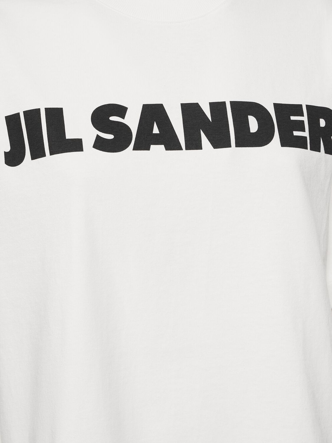 Jil Sander Relaxed-fit Cotton T-shirt With Bold Logo In White