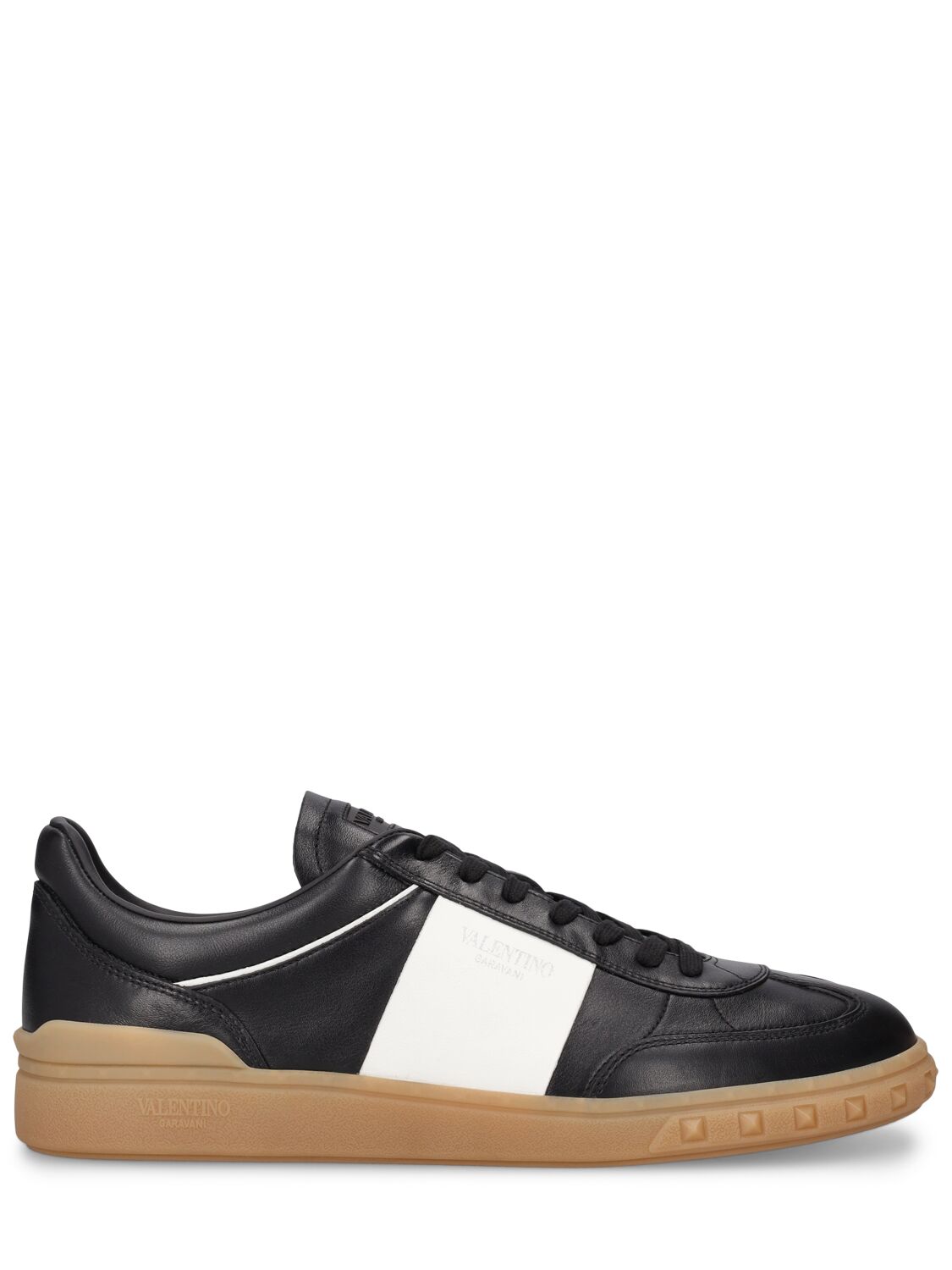 Valentino Garavani Nappa Leather Sneakers In Black,white