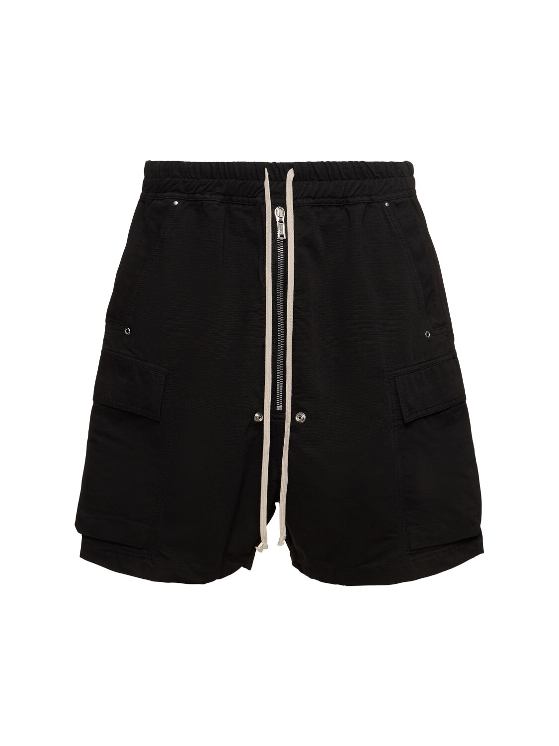 Shop Rick Owens Drkshdw Cargobela Cotton Shorts In Black