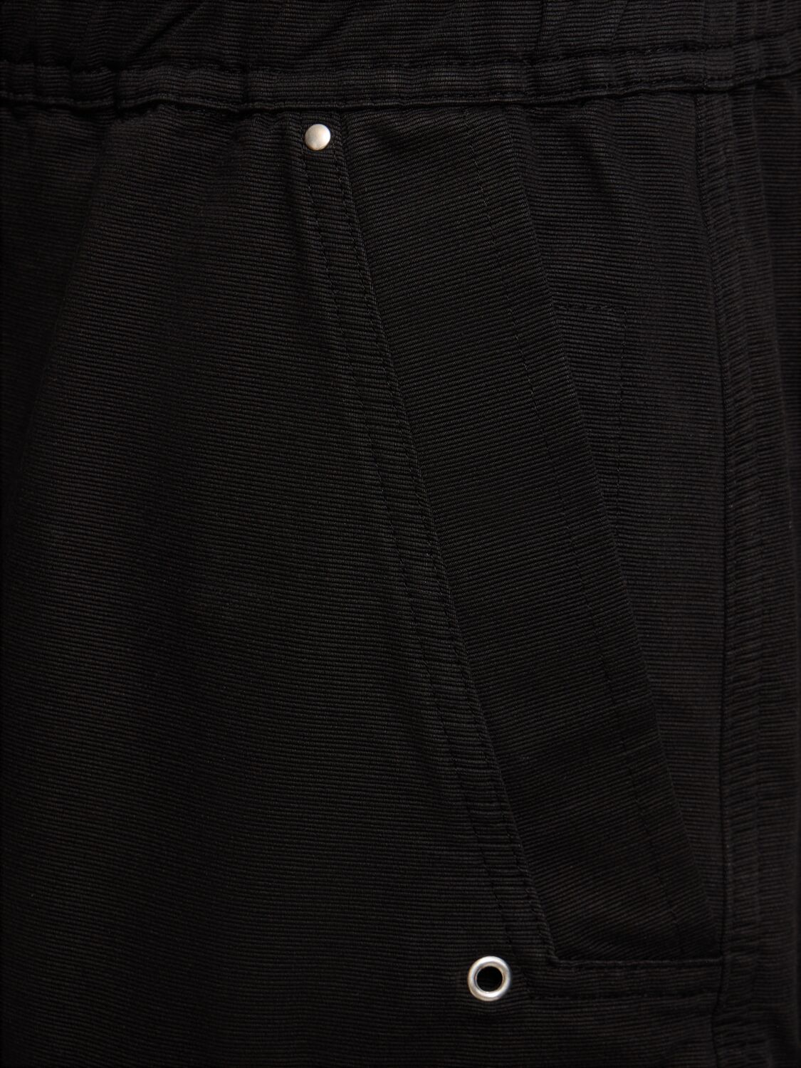 Shop Rick Owens Drkshdw Cargobela Cotton Shorts In Black