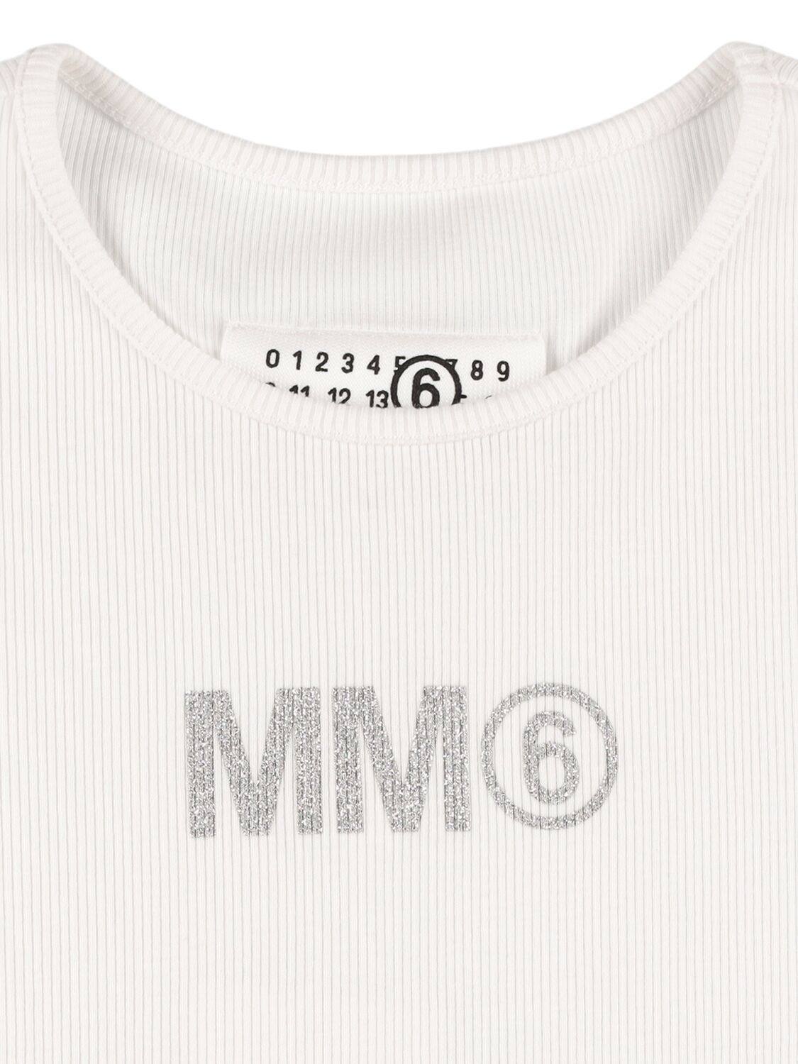 Shop Mm6 Maison Margiela Cotton Jersey Crop T-shirt W/ Patch In White