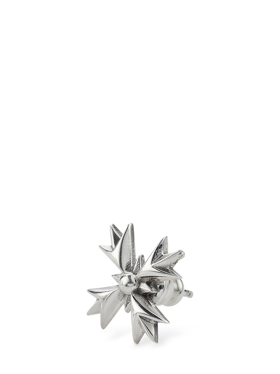 Shop Emanuele Bicocchi Eb Crest Mono Earring In Silver