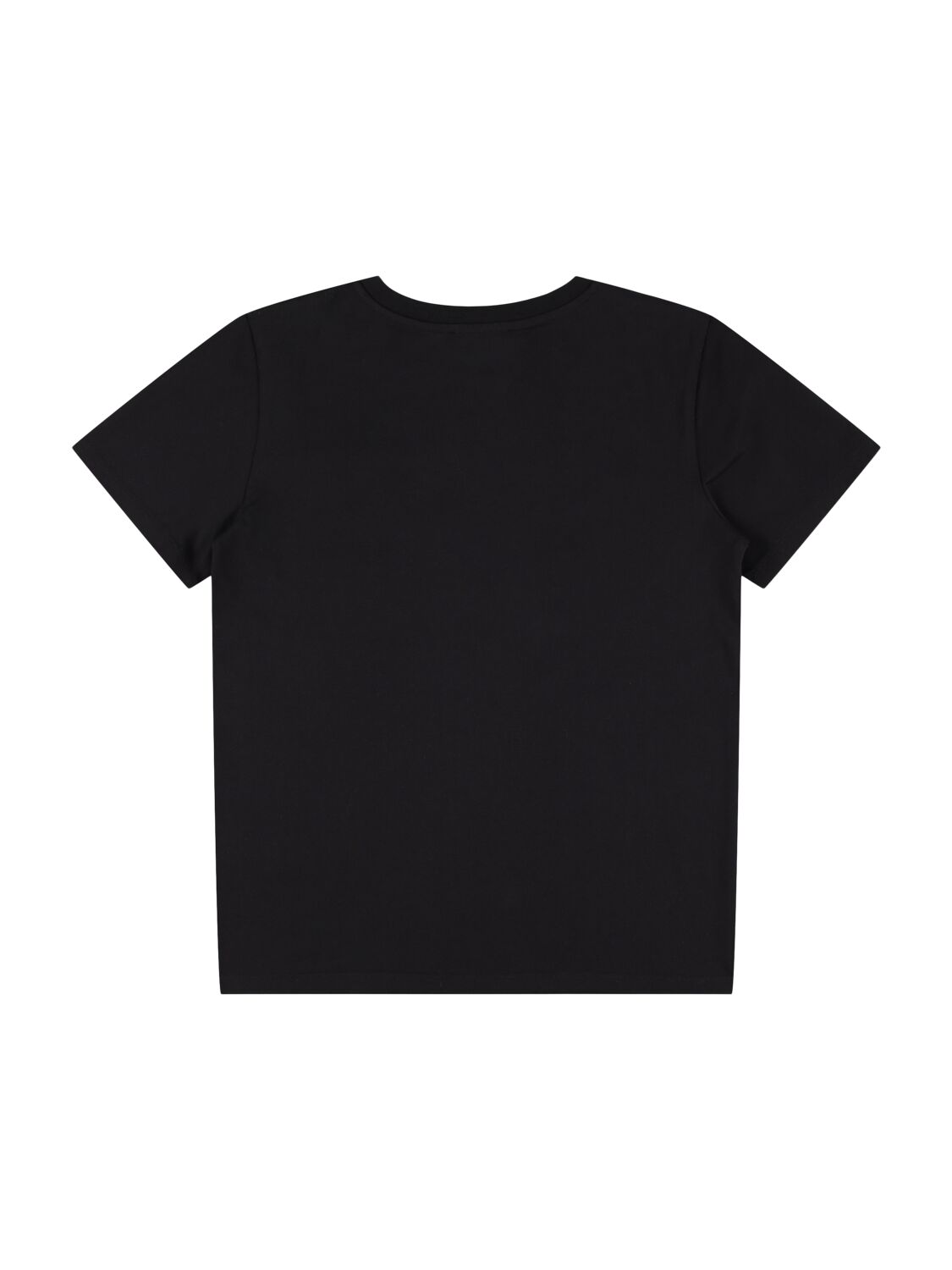 Shop Balmain Logo Cotton Jersey T-shirt In Black,white