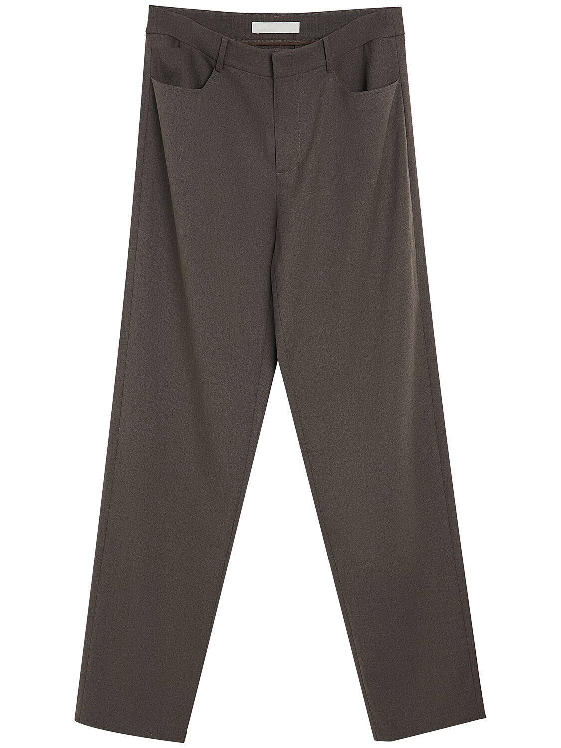 Mithridate Tailored Tech Blend Straight Pants In Stone Grey