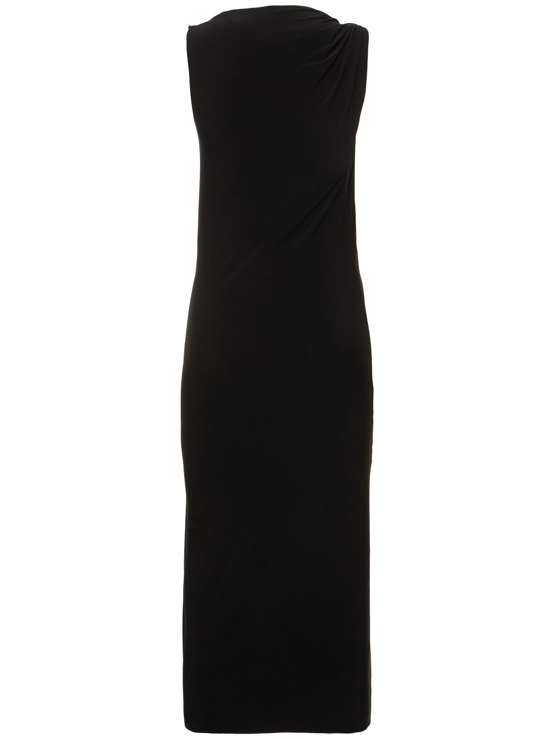 Shop Sportmax Nuble Sleeveless Jersey Midi Dress In Black