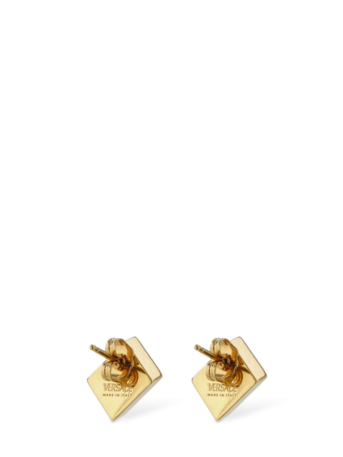 Shop Versace Mosaic Stud Earrings In 골드