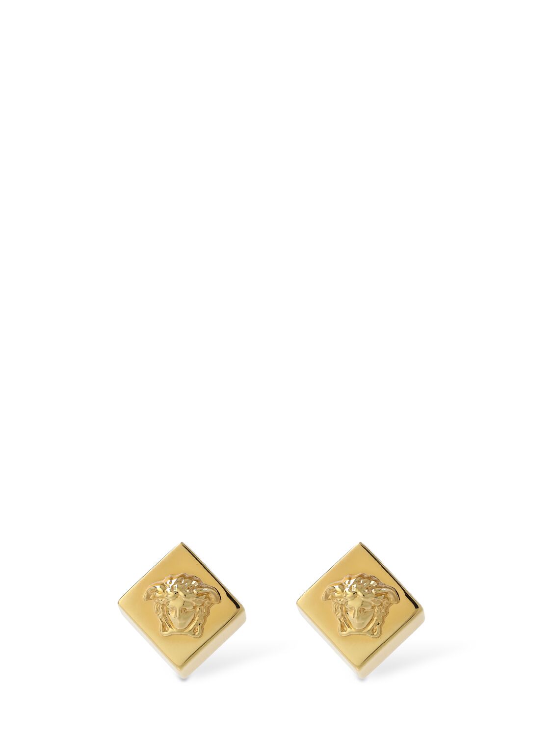 Versace Mosaic Stud Earrings In 골드