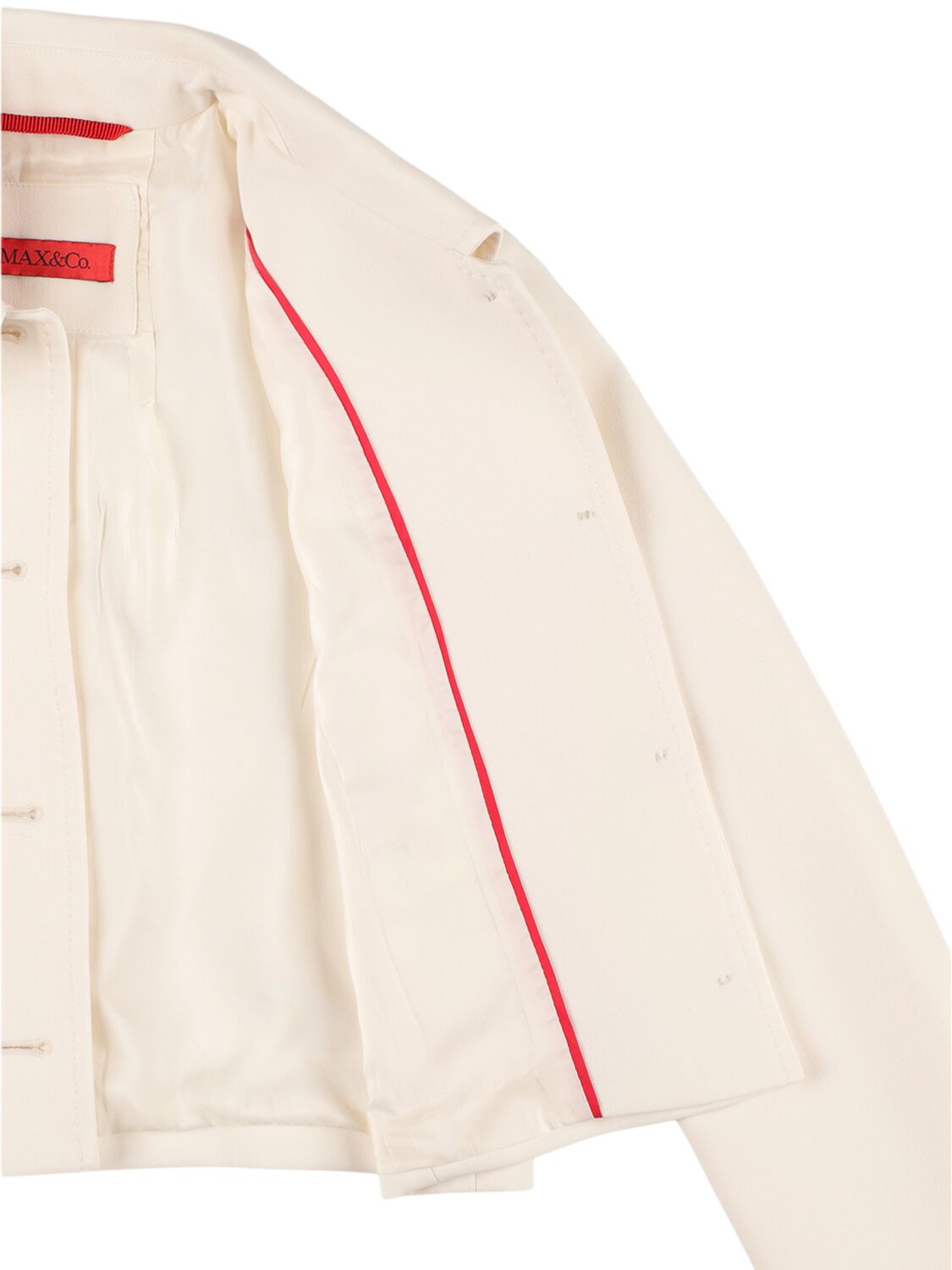 Shop Max & Co Denim Jacket In White